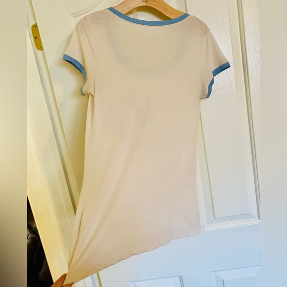 EUC Spell & the Gypsy Collective White Cool Blue Baby Tee - Picture 15 of 16